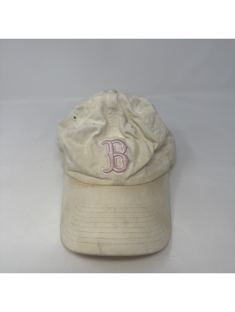 Boston Red Sox MLB Twins Enterprise White Baseball Cap One Size Pink Logo OS Hat